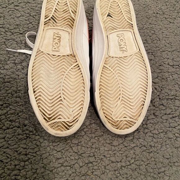 PONY Sneakers Red/White Lace Up Size 9.5 - Picture 5 of 9